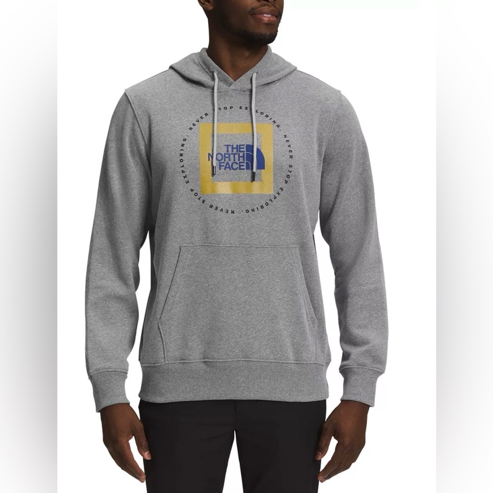 The North Face Front Graphic Never Stop Exploring Logo Hoodie Grey Men's XL